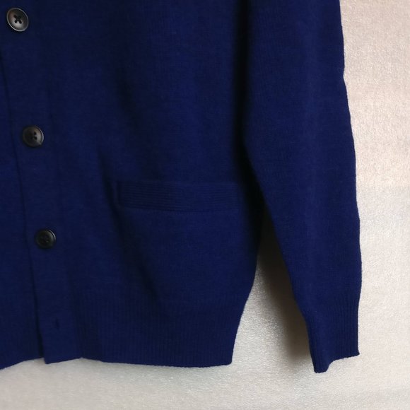 Warm 100%WOOL Button up Cardigan Pullover Sweater, SMALL with Measurements - Picture 6 of 8